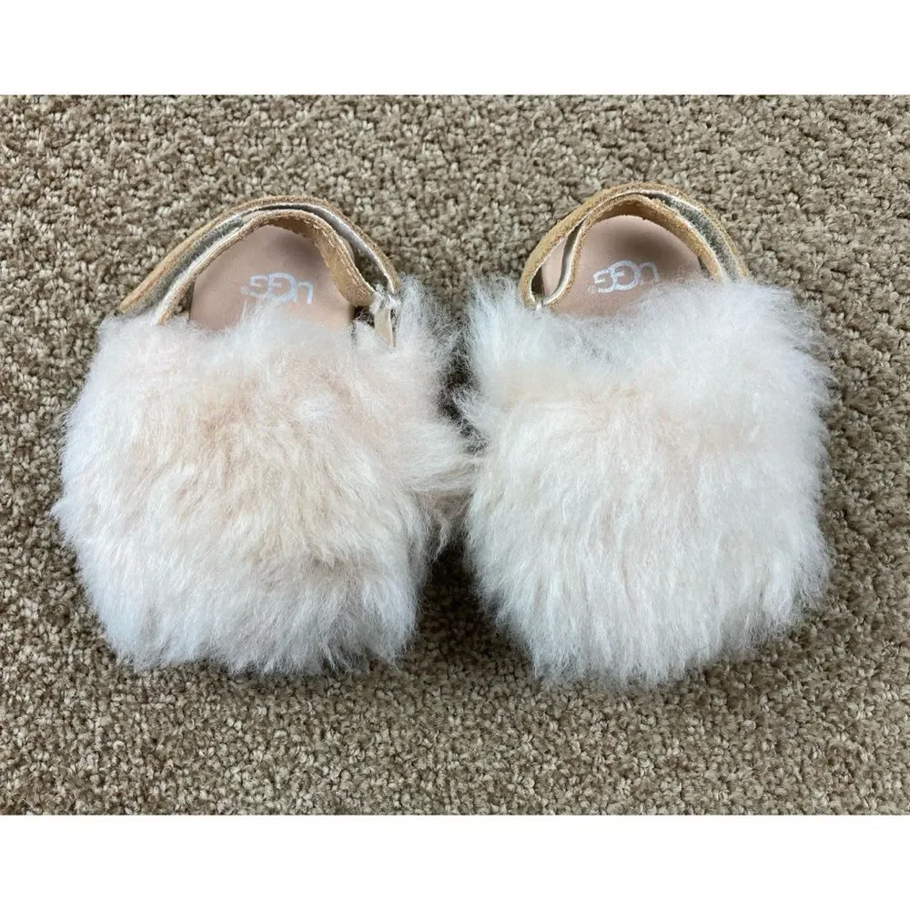 UGG Holly toddler lambs fur sandals